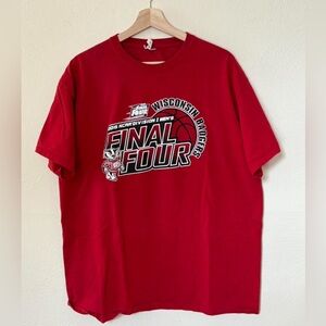 Red Wisconsin Badgers Final Four T-Shirt